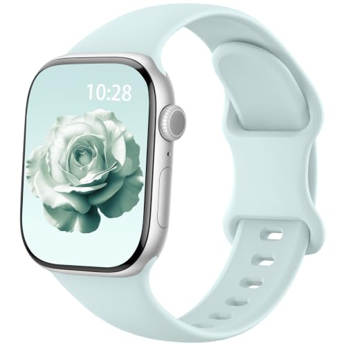 Image of Silicone Sport Band Compatible with Apple Watch Bands for Women Men | Soft Wristband 40mm 38mm 41mm 44mm 45mm 46mm 42mm 49mm, Replacement Strap for iWatch Series 11 10 9 8 7 6 5 4 3 2 1 SE Ultra