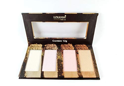 Kit Quarteto Iluminador, Blush e Contorno Ludurana