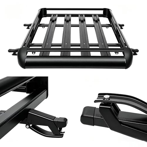 Baca coche de aluminio premium portaequipajes estructural de techo para SUV 2