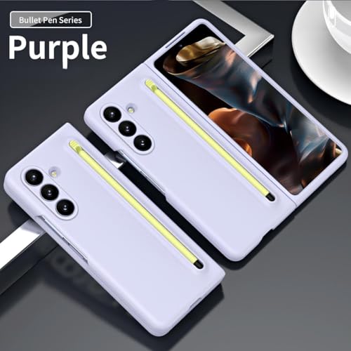 Coque pliable Z Fold 7 violette qui résout le problème de perte du stylet - 3