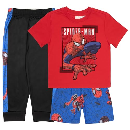 Chándal de Spider-Man infantil con ropa deportiva de Miles Morales de 3 piezas para niños