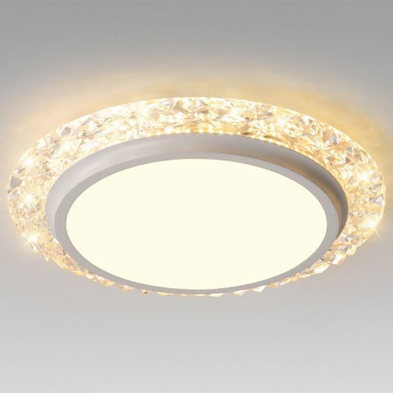 Lustre rond créatif en acrylique LED dimmable pour grand salon moderne
