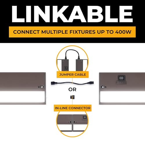NSL LED Under Cabinet Lighting Dimmable Hardwired Or Plugged