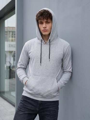 Image of HOODMASTER Unisex Fleece Hoodie Sweatshirt with Pockets Full Sleeves Regular Fit Solid Pattern Hooded Neck and Standard Length | Hoodies for Men & Women