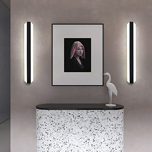 Aplique de pared LED acrílico negro estilo nórdico para dormitorio 3