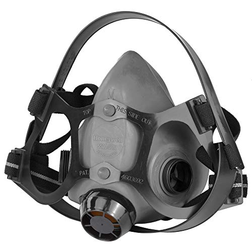 North by Honeywell Medium Black Elastomeric/Silicone Half Mask 5500