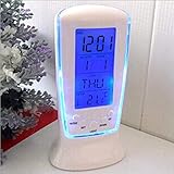 ❂ No hay ajustes más complicados. Al configurar una alarma, algunas personas piensan que esto es lo que hacen los programadores. Punto de vista equivocado. El reloj digital tiene programas y botones claros y simplificados para garantizar que todos puedan configurarlo fácilmente.