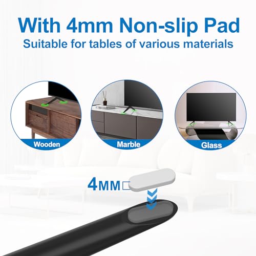 Image of Metal Base TCL TV Legs for 70 inch 75 inch TCL Roku TV Stand Feet Replacement