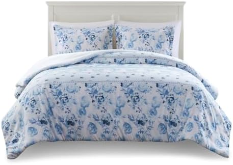 Gracie Mills Alejandra Floral Striped Duvet Cover Set - Thumbnail 4