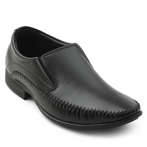 Image of Liberty Fortune HML-18E Moccasin Shoes for Men - Brown, Tan, Non-Lacing Casual Formal Slip-On Moccasin Stylish Shoes Ideal for Office, Party, Comfortable Lightweight