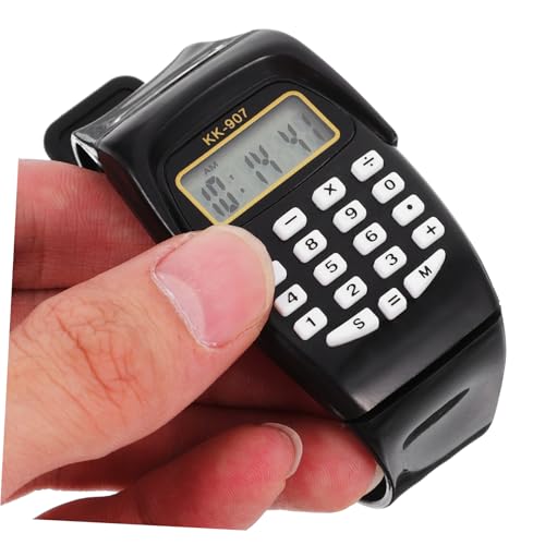 Mikikit-2piezas-Mesa-De-Ordenador-Reloj-Calculadora-Portatil-Tipo-Reloj-De-Pulsera-para-Operaciones-Geometricas-Obsequio-De-Cumpleanos-Anos
