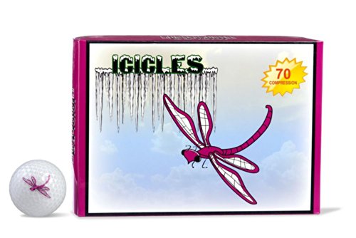 ICICLES Women's V Golf DRF Logo Ball, White