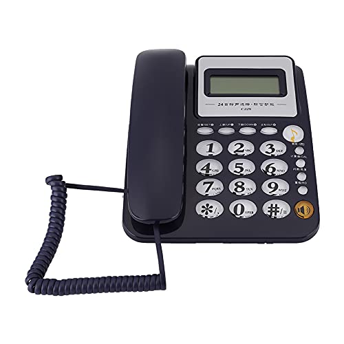 Telefone de escritório, código local de 5 dígitos, material ABS para empresas (azul)