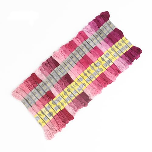 Image of 26 Skeins Double Mercerized Egyptian Cotton Embroidery Floss 8.75 Yards Per Skein for Cross Stitch Thread, Friendship Bracelets Floss, Craft Floss, Embroidery Floss Set (Set 3 (26 Skeins))