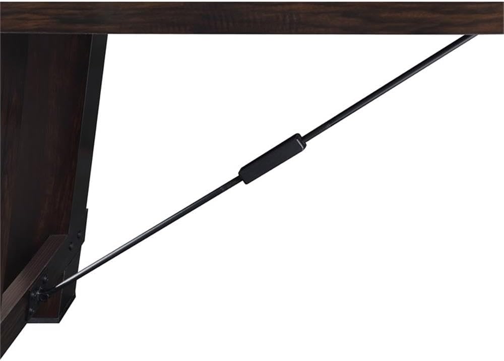 Bowery Hill Shuffleboard Table, Brown Finish, Spruce Veneer with Solid Wood Legs, Transitional Style, Includes Game Pucks, Brush, Wax, Scorers, Perfect for Game Room Entertainment