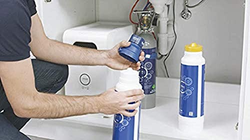 GROHE Blue, Austauschfilter Soft, M-Size, 1500l Kapazität (reduziert geschmacksstörende Stoffe wie Chlor, Kalk und Mikroplastik im Trinkwasser, für Blue Professional, Pure, Red), 40430001