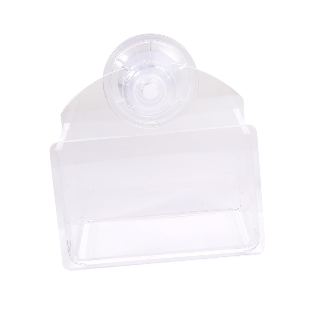 Abaodam Suction Cup Reptile Feeder with Translucent Bowl Durable Feeding Supplies for Lizard Turtle Gecko and More Easy to Clean Space Saving Design for Tanks and Boxes