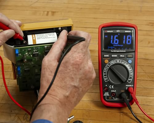 Image of Triplett MM525 True RMS 6000 Count High Performance Digital Multimeter with LPF and LOZ and EBTN Display - AC /DC Voltage, AC /DC Current, Resistance, Temperature, Continuity