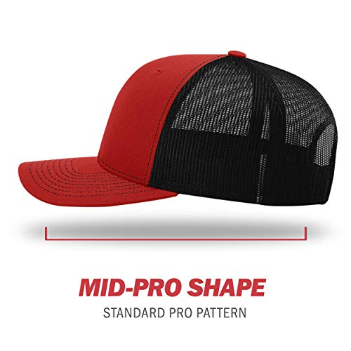 Image of Richardson 112P Patterned Snapback Trucker Hat - Custom Leather Patch Hat | No Minimals | Volume Tiered Pricing