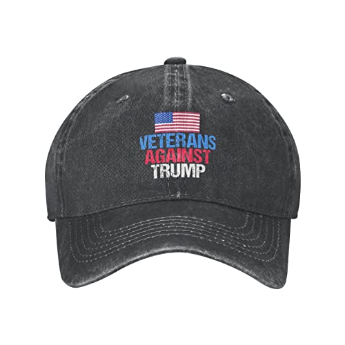 Doukabft Veterans Against Trump Hat Denim Baseball Cap Unisex Dad Cap Cowboy Hat Cowgirl hat
