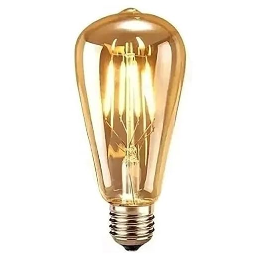 Lâmpada Led Pera Filamento Âmbar Vintage 4w Bivolt