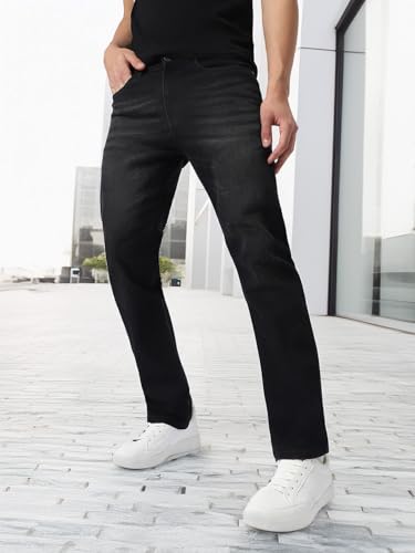 Image of Urbano Fashion Men's Regular Fit Washed Jeans Stretchable