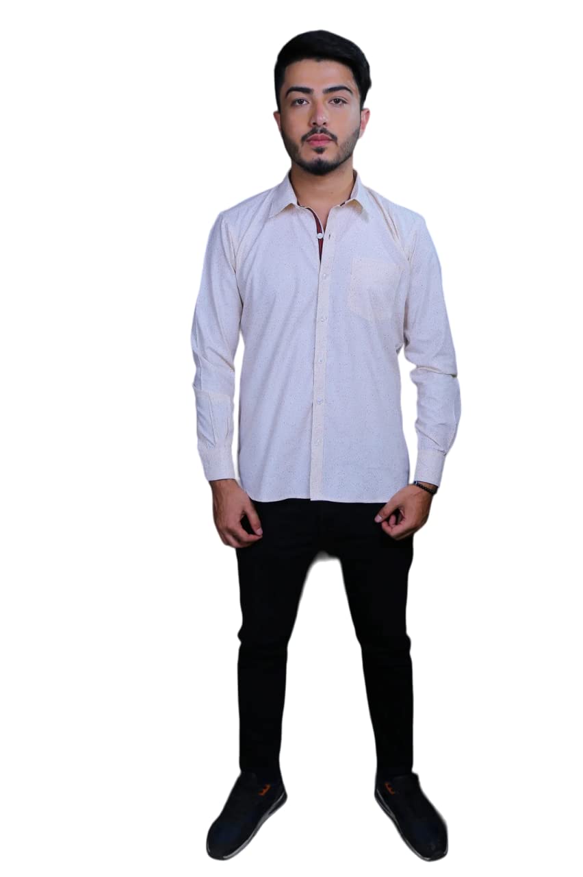 Jeanie Men's Polycotton Printed Formal Shirt