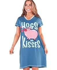 Blue Hogs & Kisses Nightshirt