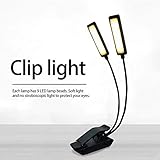 【WIDE APPLICATION】 Beleuchten Sie Ihren Computer, Ihren Laptop oder Ihre Notebook-Tastatur sowie den Notenständer. Perfekt als Studier-, Aufgaben- oder Orchesterleuchte. Lernen, Basteln und Musik sind jetzt noch einfacher! Auch leicht zu transportieren, das Buch Licht auf Reisen, Nachtlesung für die ganze Familie.