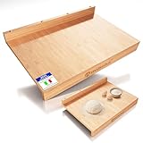 Tagliere in legno, tagliere con bordo, tavola impastatrice reversibile per stendere l'impa...