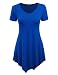MBJ WT638 Womens Scoop Neck Trapeze Tunic XL ROYAL_BRITE
