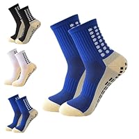 Okdance Grip Socks Grip Soccer Socks for Kids Boy Anti Slip Athletic Socks Non Slip Pads for Basketball Baseball Football Sports Sock (UK, Age, 6 Years, 9 Years, Regular, MIX)