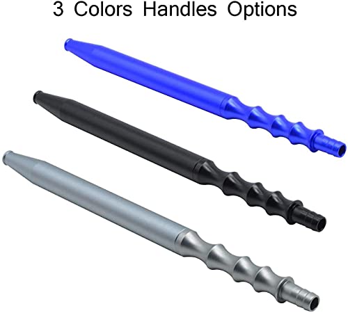 Shisha Schlauch mit Mundstück Set - Premium Shisha Zubehör Hochwertiges Aluminium Mundstücker und Silikonschlauch mit 2… – Bild 4