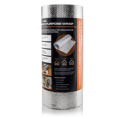 SuperFOIL Foil Insulation 0.6m x 15m - Energy Saving Multi Purpose DIY Wrap