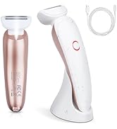 Henakmsl Elektrisch scheerapparaat voor vrouwen, 3-in-1 damesscheerapparaat, elektrisch voor oksels, benen en...