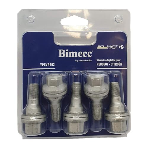 BIMECC YPEVPE03 5x Boulon de roue Boulon De Roue & Écrou De Roue