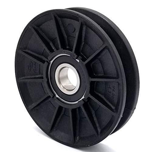 Phoenix Mfg. VGroove Idler Pulley 2.5'' Dia. 17mm Bore Plastic