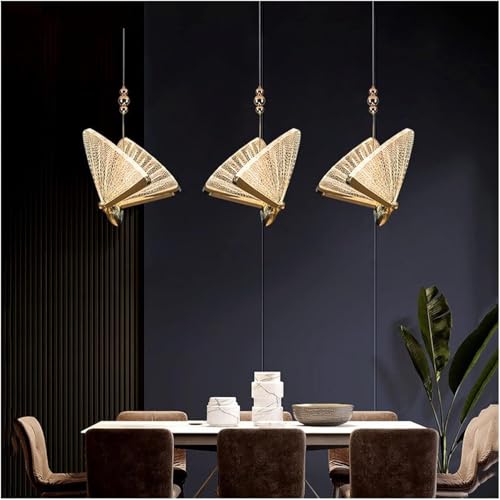 Lustre moderne à LED lampes suspendues pour escalier salon