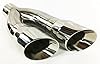 Exhaust Tip 3.00" Inlet 4.00" Outlet 16.00" long Dual Slant Angle Stainless Steel WDWD304016-300-SS Wesdon Exhaust Tip