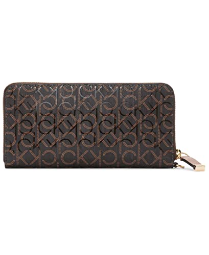 Calvin Klein Key Item Saffiano Continental Zip Around Wallet with Wristlet Strap3