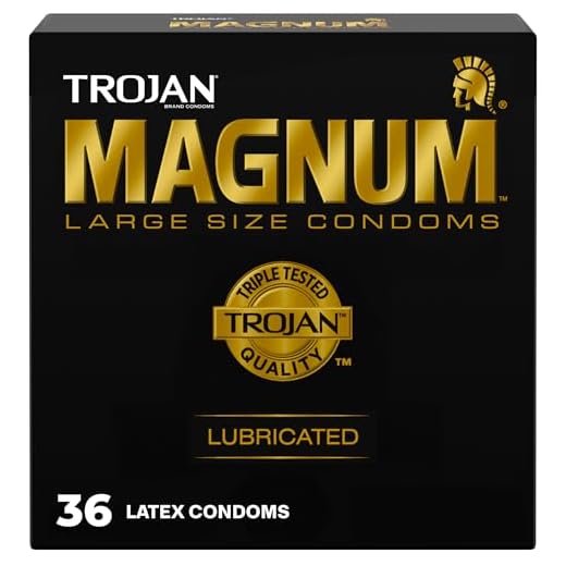 TROJAN Magnum Lubricated Large Condoms, 36 Count Pack
