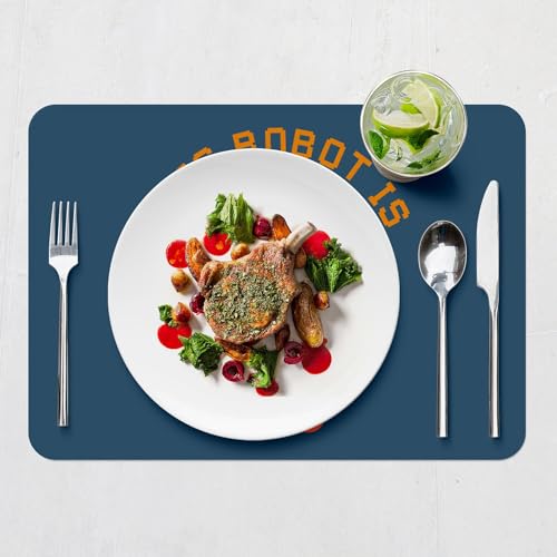 Set de table liège bleu lot de 4 napperons grand format pour repas