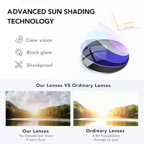 Retro Aviator Sunglasses for Men Women - Trendy 70s Vintage Style,Plastic Frame Sun Glasses4