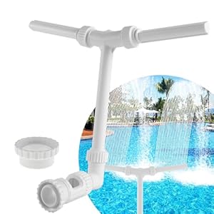 Wasserbrunnen Dual Spray Einstellbarer Pool Wasserfall 50 * 19 * 39cm Brunnen mit Adapter Belüfter Sehr langlebig Poolbrunnen-Zubehör Wasserfall-Sprüher für Über Inground Spa Kühles Warmes Wasser Tem