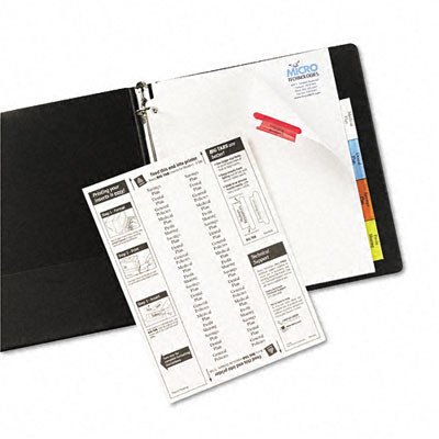 Worksaver Big Tab Extrawide Paper Dividers in White [Set of 3] Tab Color: Multi, Tab Style: 8