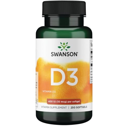 Swanson Vitamin D3 Bone Health 400 IU (10 mcg) 250 Capsules