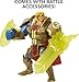Masters of the Universe and He-Man He-Man Action Figure in Grayskull Armor with Power Attack Move & 2 Accessories Inspired by MOTU Netflix Animated Series, 5.5-in Collectible Toy for Kids Ages 4Y+
