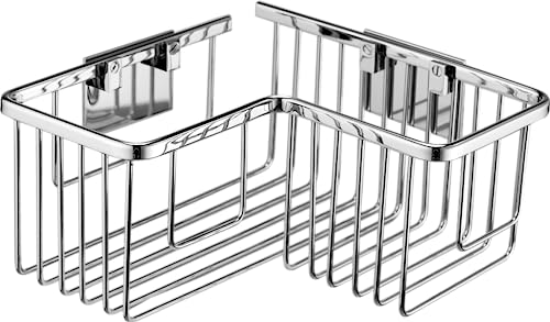 Mediterranea del Baño Square soap Dish Made of Chrome-Plated Grid for Gluing, Mediano