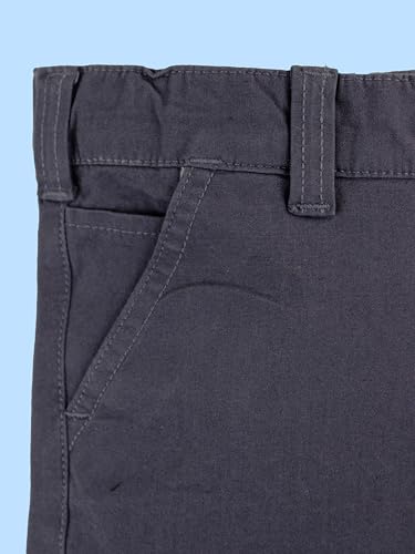 Image of KiddoPanti Boys Solid Cotton Woven Knee Length Formal Shorts