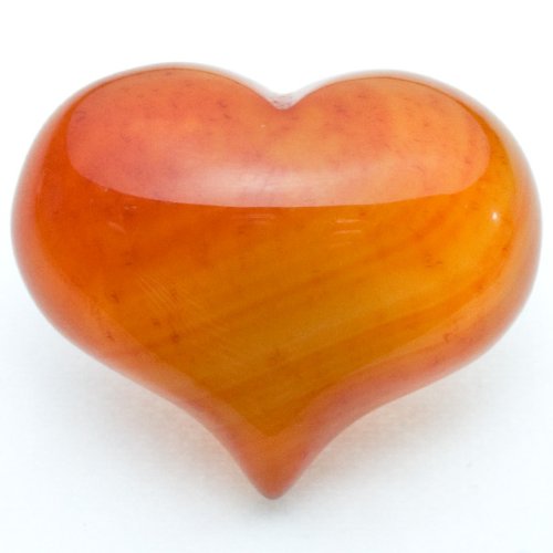 カーネリアン　ぷっくりハート　天然石　置物 Amazon.co.jp: 【石流通センター】【置き石】カワイイぷっくり